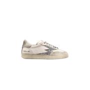 Hvite Glitter Logo Sneakers Master Club Deluxe