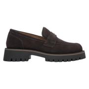 Mørkebrune Chunky Platform Loafers