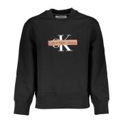 Svart Sweatshirt med Print