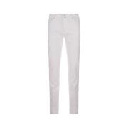 Hvit Slim-Fit Denim Jeans