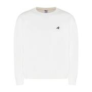 Hvit Logo Patch Sweatshirt