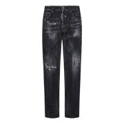 Sort Distressed Slim Fit Jeans