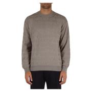 Virgin Wool Logo Sweater Ribbed Mansjetter