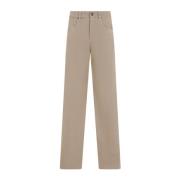 Medium Brown Cotton Pants