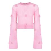 Pom Pom Kort Genser Prism Pink