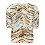 Tiger Print Genser