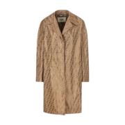 Stilig Jacquard Trench Coat