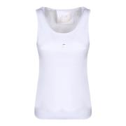 Hvit Bomull Tank Top 4G Logo