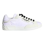 Hvite Portofino Logo Lave Sneakers