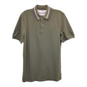 Army Green Cotton Pique Polo Shirt