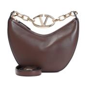 V Logo Mini Hobo Veske