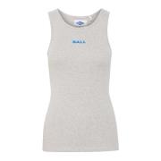 Sporty Tank Top med Brodert Logo