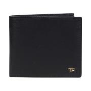 Grain Leather T Line Bifold Wallet