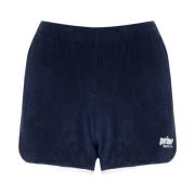 Navy Terry Shorts Aktiv Kvinne