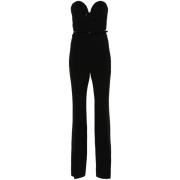 Svart jumpsuit med belte