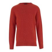 Oransje Ull Crew Neck Sweater