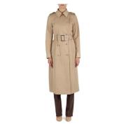 Lang Bomull Trenchcoat