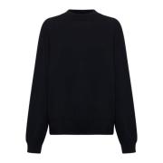 Rib Crew Neck Strikkeplagg for Kvinner