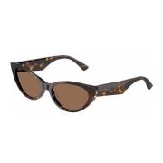 Cat-Eye Solbriller Brun Havana Acetat