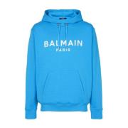 Blå Sweatshirt Aw24 Avslappet Stil Menn