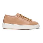 Elegant Skinn Sneaker for Kvinner