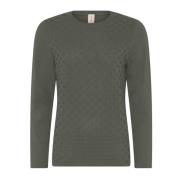 Prikket Struktur Pullover Bluse Myrtle