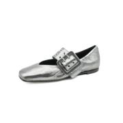 Metallic Steel Dame Sko Peg14