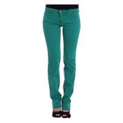 Grønn Straight Leg Jeans Elegant Stil