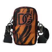 Tiger Print Cross Body Veske