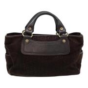 Pre-owned Suede handbags