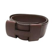 Pre-owned Leather belts