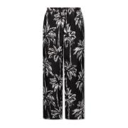 Floral Motif Trousers