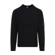 Sort Crew Neck Strikkeplagg