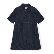 Fluffy Denim Mini Kjole Rinse