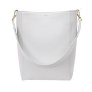 Skinn Bucket BAG Hvit