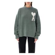 Alpakka Strikk Crewneck Sweater Antique Clay