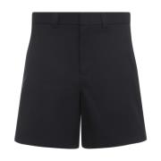 Blå Bomull Twill Shorts Aw24