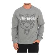 Rund Hals Sweatshirt med Merke Print