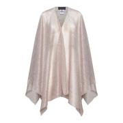 Rosa Metallic Cape Jakke