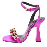 Pre-owned Satin sandals