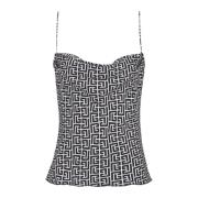 Monogrammet cami topp