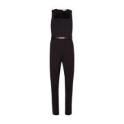 Belte Stretch Jumpsuit med Cut Out