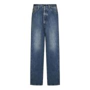 Blå Straight Leg Jeans Aw24