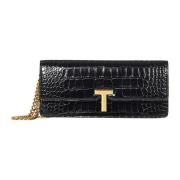 Svart Wallis Clutch Veske