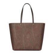 Brun Paisley Jacquard Tote Bag