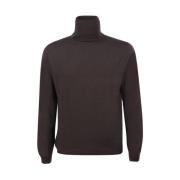 Mørkebrun Flexwool Turtleneckgenser