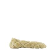 Shearling Ballerina - Beige Farge