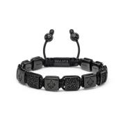 Men`s Ceramic Flatbead Bracelet in Black