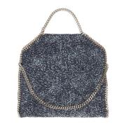 Eco Denim Tweed 3Chain Tote Veske