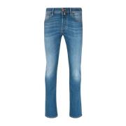 Lys Blå Slim-Fit Stretch Jeans